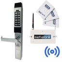 [PDL1300NW/26D1] Alarm Lock PDL1300 Networx Narrow Stile Wireless Access Proximity & Keypad Lock Trim (Satin Chrome 26D)