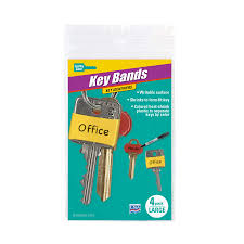 Lucky Line 17204 Key Bands 4/card Large