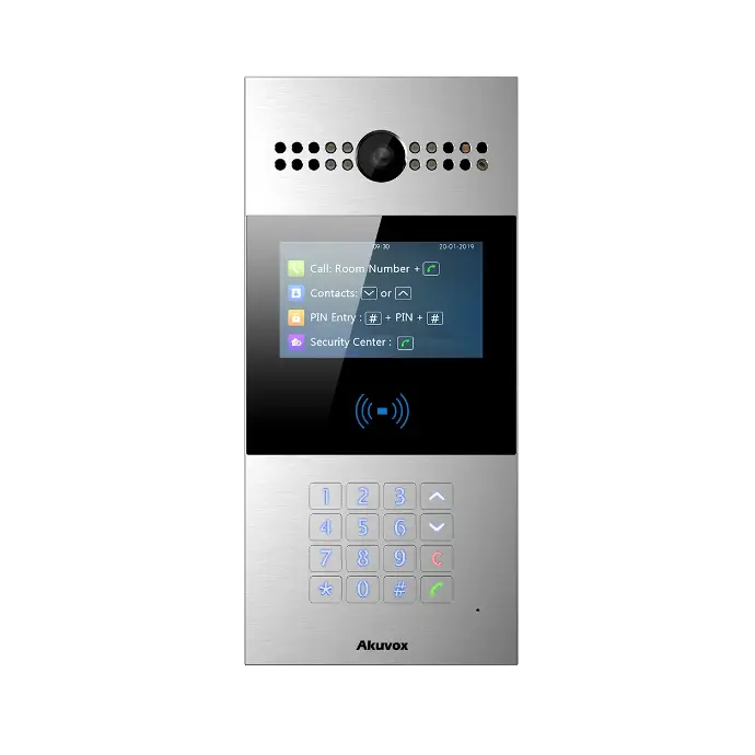 Akuvox R28 is a SIP Video Doorphone with a Numeric eypad