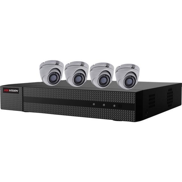 HikVision 4-ch 2MP Value Express Turbo Kit, 4 * 2MP Turbo Turret camera with 1TB DVR