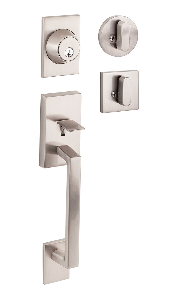Sure-Loc Koln Handleset Square Thumb Turn 15 Satin Nickel