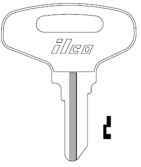 Ilco 1539 Kubota Key Blank