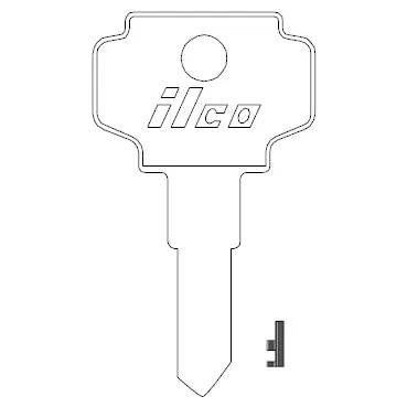 Ilco K1122D Bargman Key Blank BN1