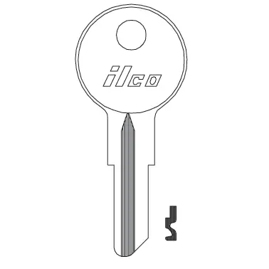 Ilco CC1 (Club) Golf Cart Key Blank