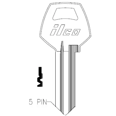 1001EH Ilco Corbin Key Blank – CO87