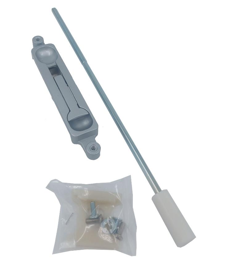 Dorex DC860C28 Flushbolt For Aluminum Door w/ 1/8" Backset Aluminum Finish