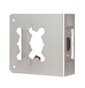 Don-jo 81-S -2-CW Wrap Around Lockset - 1-3/4 x 2-3/4 x 4" Stainless Steel