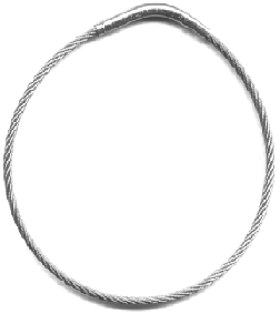 Key Systems 277F Flexible Tamper Proof Key Rings - 3" (7.62cm)