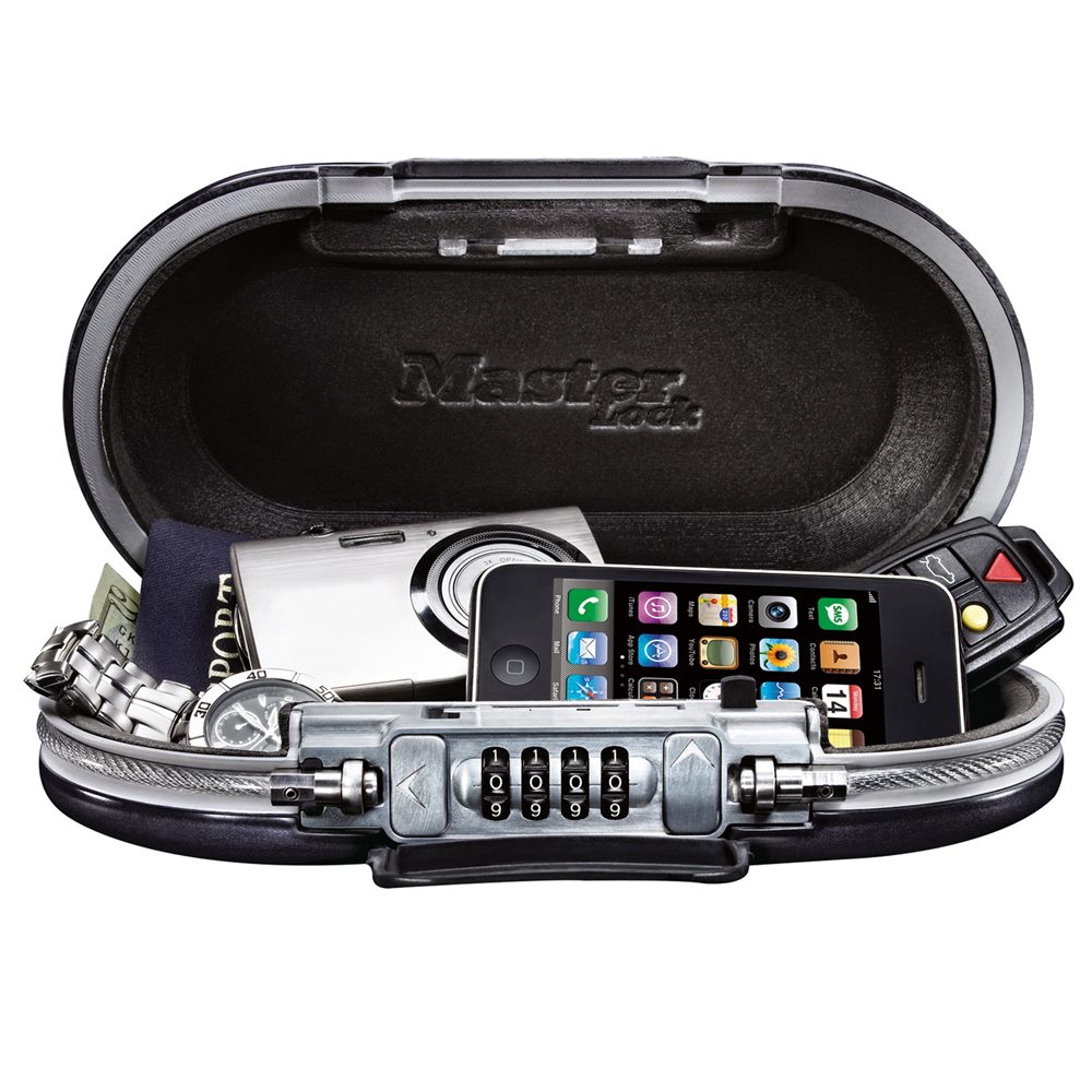 Master Lock 5900D Set Your Own Combination Portable Personal Safe; Black