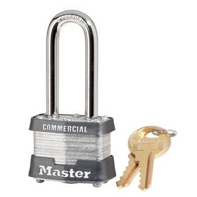 Master Lock 3KALH 1-9/16" (40mm) Wide Laminated Steel Pin Tumbler Padlock with 2" (51mm) Shackle, Keyed Alike w/ 3202 Keyway 