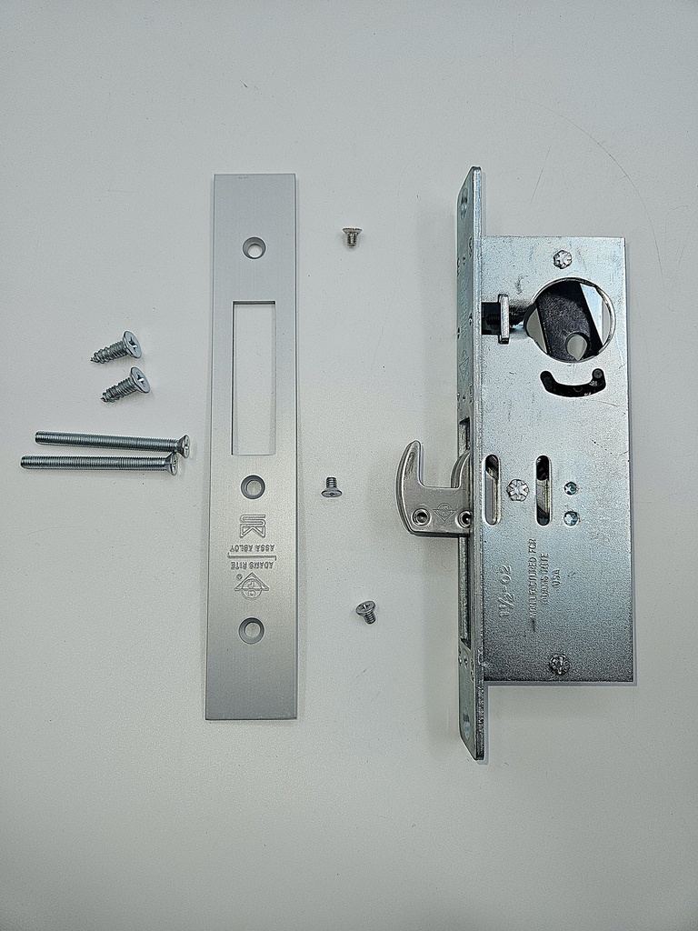 [MS1850SN450-628] Adams Rite MS1850SN450-628 MS1850SN Series MS Deadlock with Hook Bolt, Non-Handed, Clear Anodized