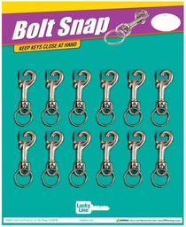 [45112] Bolt Snaps W/1-1/8 Ring 12 Card