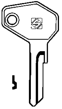 [Ilco ZD7-SI JMA ZA-12, ZA12 Orion ZD20 Silca ZD7] Silca ZD7 Motorcycle Key Blank