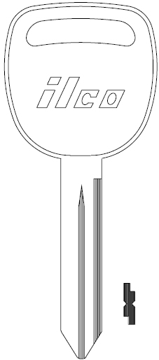 [P1113] Ilco P1113 GMC Key Blank B102