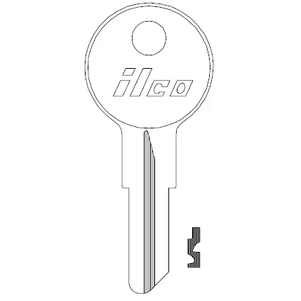 [1098GX] 1098GX Ilco Gas Cap Key Blank – B52