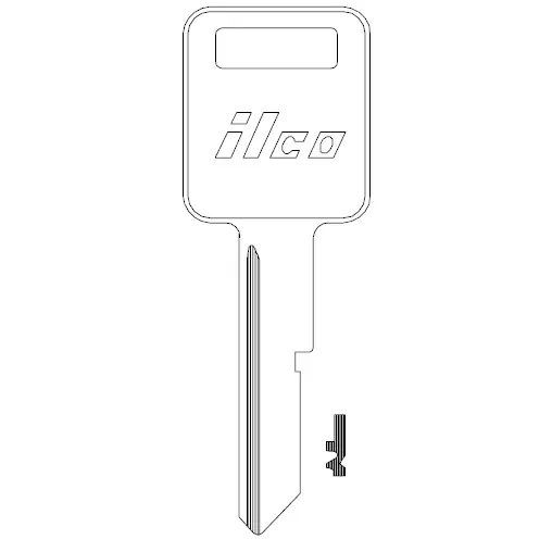 [P1098J] P1098J Ilco GMC Key Blank – B46
