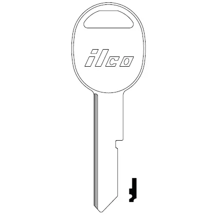 [S1098H] S1098H Ilco GMC “H” Key Blank – B45