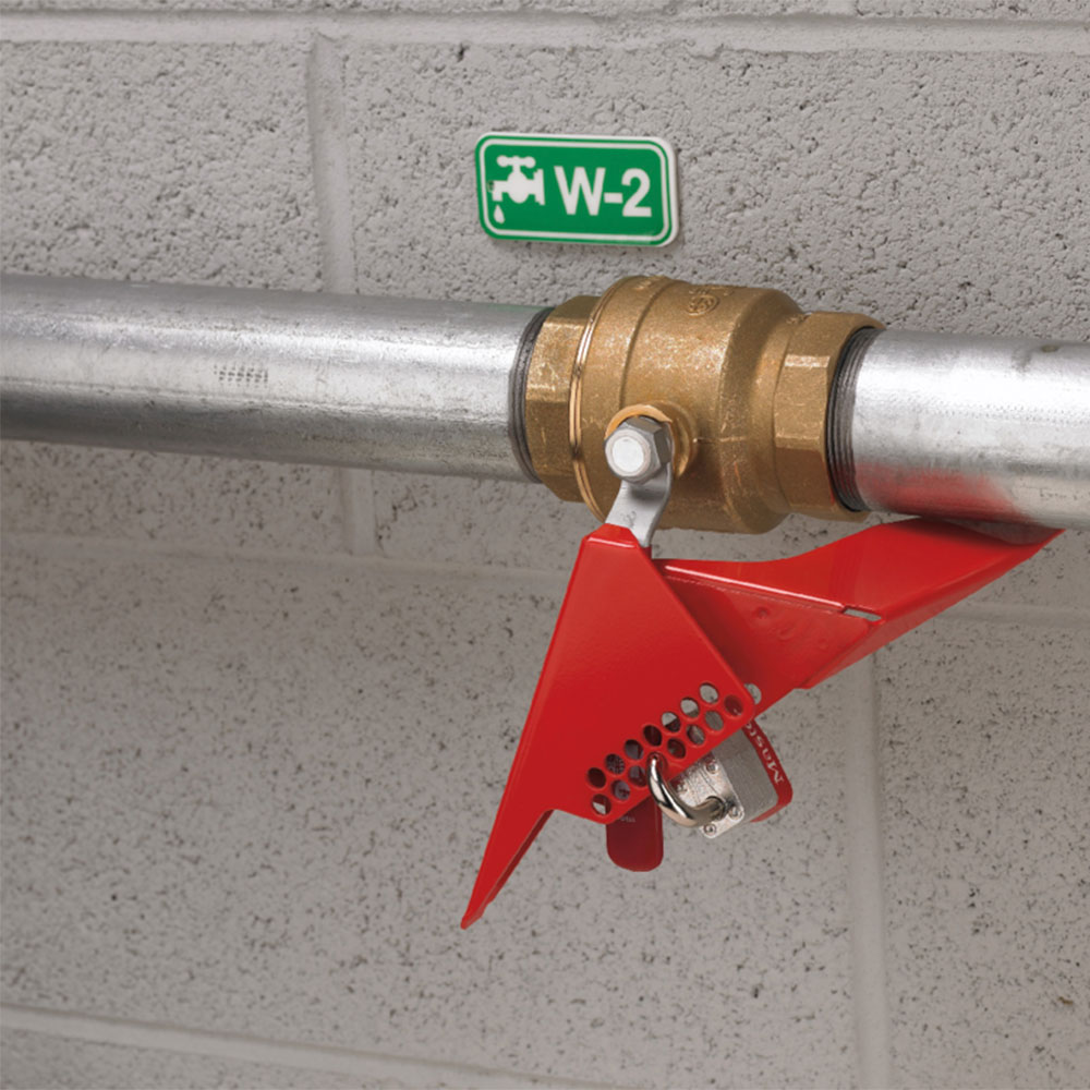 [S3477] Master Lock S3477 Wedge-Style Ball Valve Lockout, 1-1/4" (31mm) to 3" (76mm) Diameter Valves