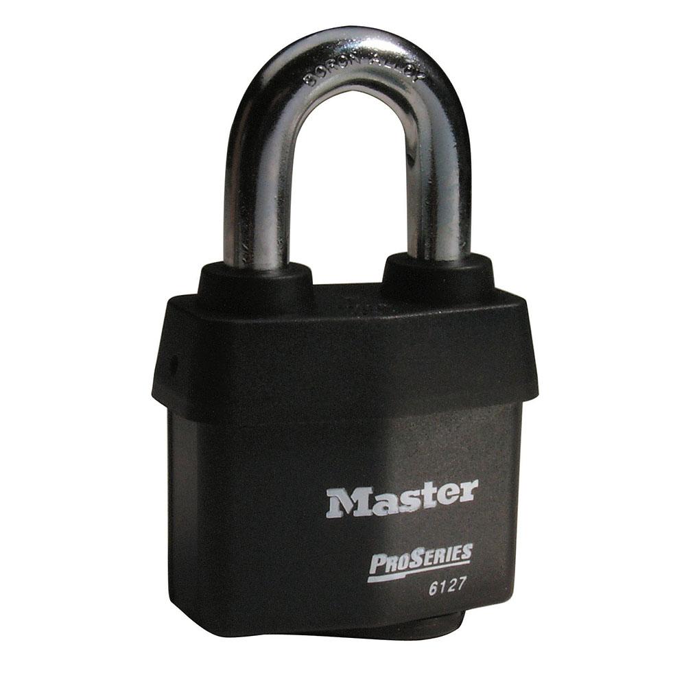 [6127KZ] Master Lock 6127KZ  2-5/8" (67mm) Wide ProSeries® Weather Tough® Laminated Steel Rekeyable Pin Tumbler Padlock, (Zero Bitted) 