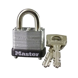 [10KA L-23] Master Lock 10KA 1" (25mm) Wide Laminated Steel Warded Padlock, Keyed Alike