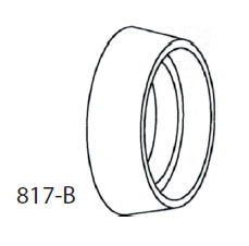 [AC-817B-C32D] Scorpion AC-817B-C32D Hardened Steel Guard Ring 1/2" X 3/16" Lip For 1" Mortise Cylinder