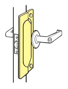 Don-jo Latch Protector LP 207 - Silver Coated