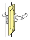 Don-jo Latch Protector LP 207 - Silver Coated