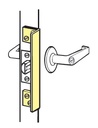 Don-jo Latch Protector Angle Type ALP 210 - Silver Coated