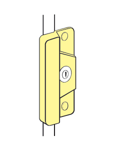 Don-jo Latch Protector ELP 208 - Silver Coated