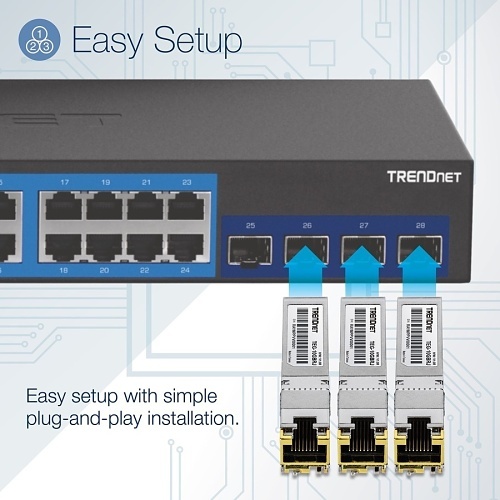 TRENDnet TEG-10GBRJ 10G RJ-45 Copper SFP+ Module