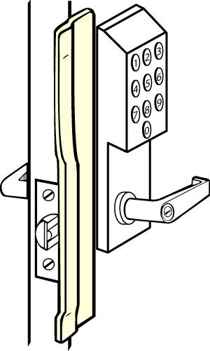 Don-jo Latch Protection KLP 110 LHR - Silver Coated
