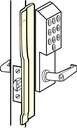 Don-jo Latch Protection KLP 110 LHR - Silver Coated