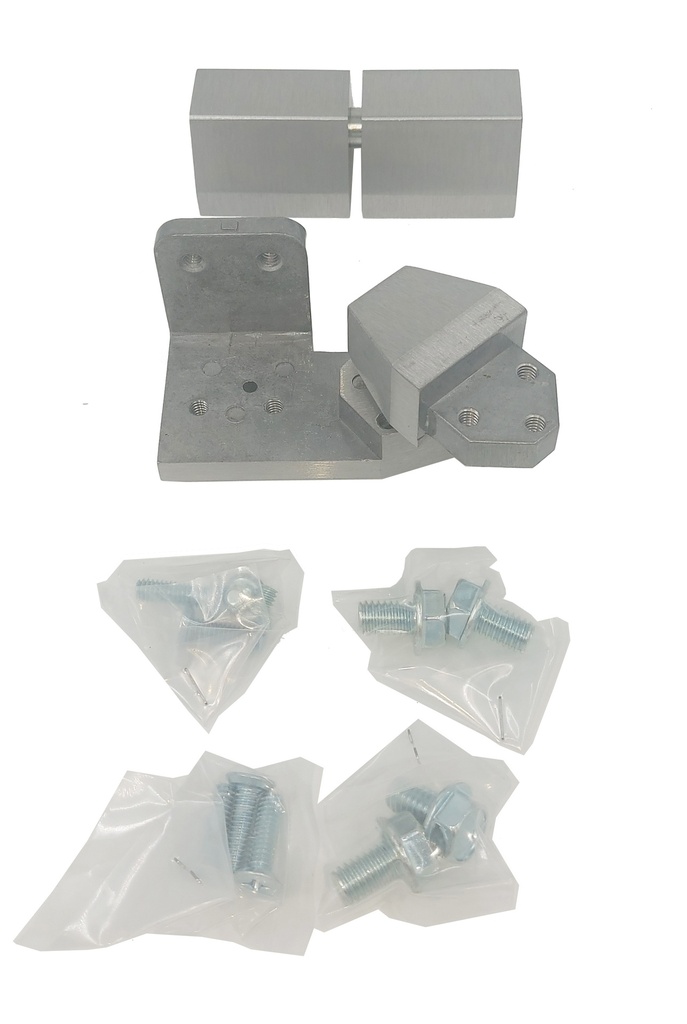 Dorex Door Pivot Set 1/8" Recessed Jamb Mount Left Hand(3/4" Offset) Aluminum Finish