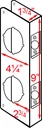Don-jo Wrap Around 943 VF - Stainless Steel