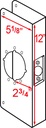 Don-jo Wrap Around 12 2 CW - Stainless Steel