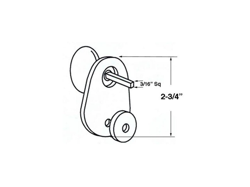 Marks Lock K9117 Turnpiece Kit For 22AC & 9225AC Mortise Lock for Security Door & Storm Door