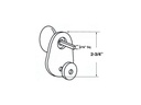 Marks Lock K9117 Turnpiece Kit For 22AC & 9225AC Mortise Lock for Security Door & Storm Door