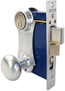 Marks 21AC/26D-W Right Hand Reverse Double Cylinder Entry Uni-Lock Knob/Plate Mortise Lockset for Iron Gate Doors