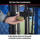 Brass Resettable Combination Padlock Retail Carded