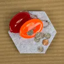 Lucky Line Plastic Coin Holder W/brass chain, Asssorted, 1/Cd