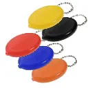 Lucky Line Plastic Coin Holder W/brass chain, Asssorted, 1/Cd