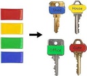 Lucky Line 17104 Key Bands 4/card Medium