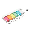 Lucky Line 6 Key Tag Rack - White