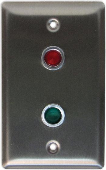 Camden S.G, 2 LEDs, Blank F/Plate 1 Red & 1 Green LED Mounted on FP
