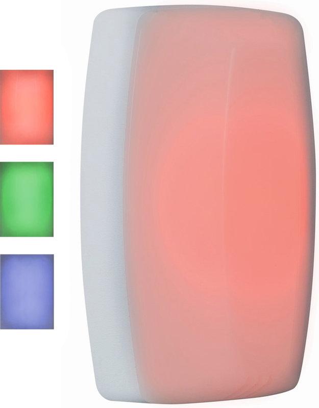 Camden Single Gang Multi-Color LED Dome Light w/ Sounder Selectable Red, Green, Blue or White. Selectable continuous or flashing LED.