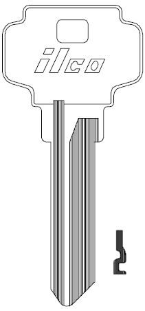 Ilco D1054KA Key Blank DE8