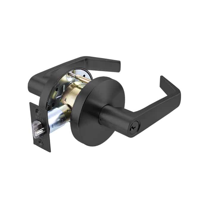 [FH53C19] Dorex FH53C19 Grade 2 Entrance Matte Black Leverset