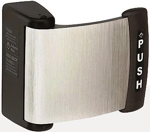 Adams Rite 4591-02-00-628 Door Deadlatch Paddle, Universal, Push to Left, 1-3/4" Thickness Door, Extruded Aluminum, Clear Anodized, For 4300/4500/4900 Series Deadlatch