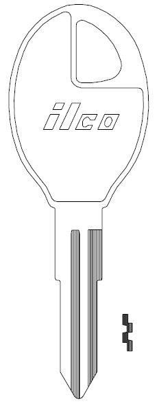 Ilco X210 Nissan Key Blank DA31