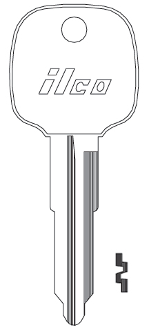 Ilco X60 Key Blank MZ14